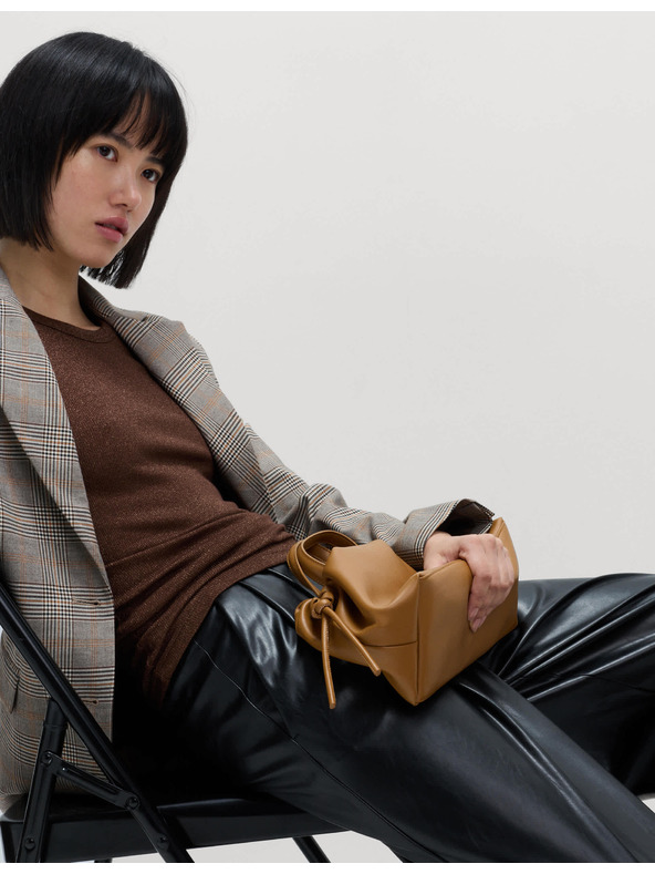 Marks & Spencer Třpytivé tílko, s vysokým podílem bavlny Marks & Spencer hnědá