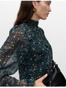 Marks & Spencer Květovaná halenka s dlouhými rukávy Marks & Spencer černá