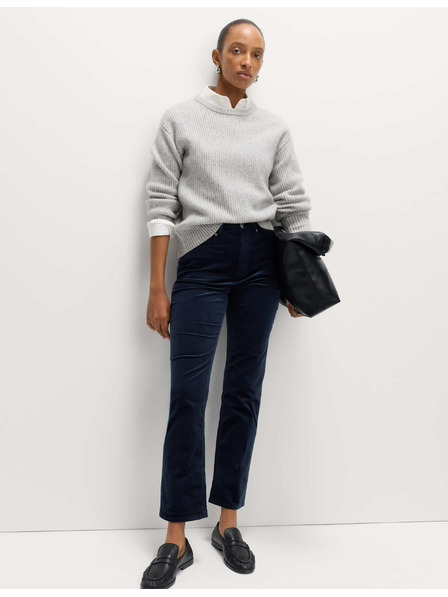 Marks & Spencer Manšestrové kalhoty s vysokým obsahem bavlny Marks & Spencer námořnická modrá