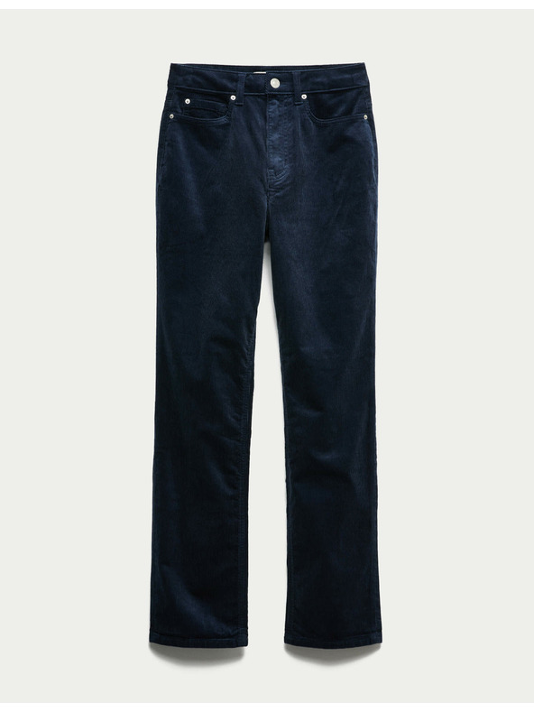 Marks & Spencer Manšestrové kalhoty s vysokým obsahem bavlny Marks & Spencer námořnická modrá