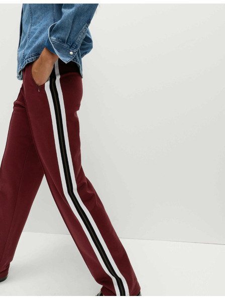 Marks & Spencer Tepláky Retro s proužky na stranách a s vysokým podílem bavlny Marks & Spencer červená