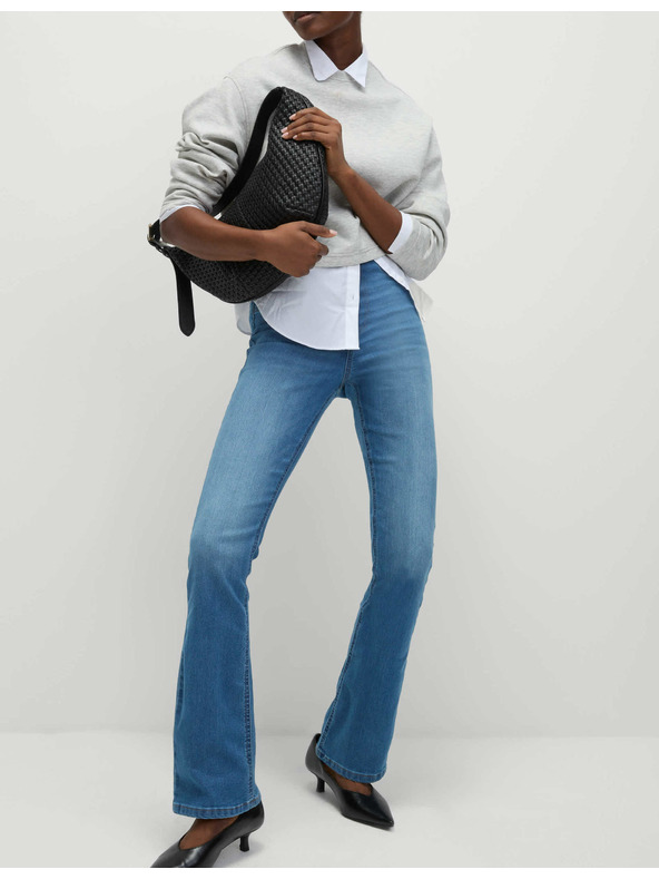 Marks & Spencer Džegíny s rozšířenými nohavicemi Marks & Spencer námořnická modrá