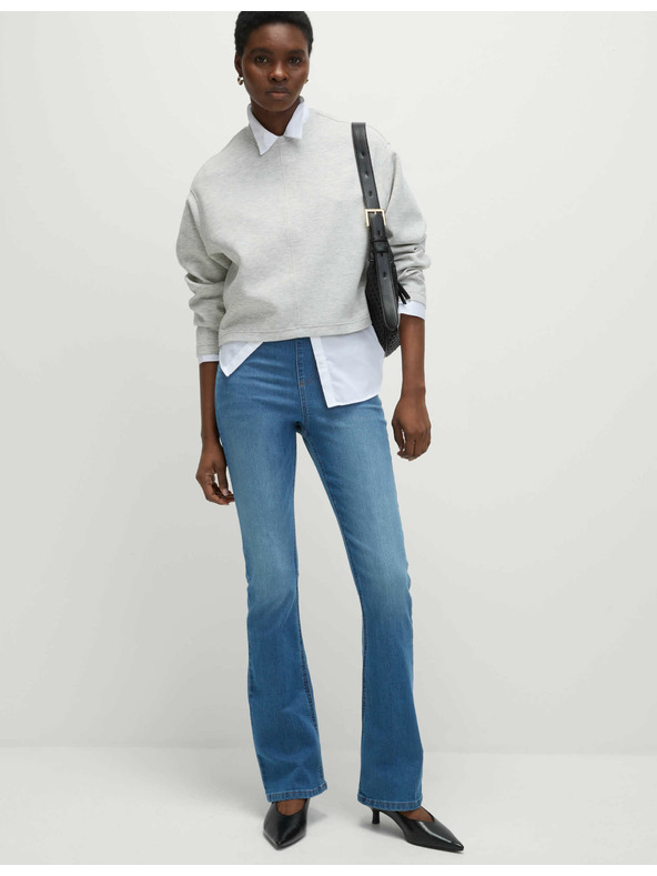 Marks & Spencer Džegíny s rozšířenými nohavicemi Marks & Spencer námořnická modrá