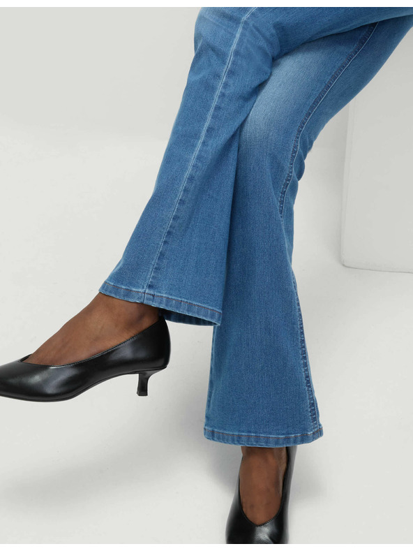 Marks & Spencer Džegíny s rozšířenými nohavicemi Marks & Spencer námořnická modrá