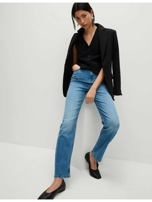 Marks & Spencer Džíny Sienna Supersoft s vysokým pasem Marks & Spencer námořnická modrá