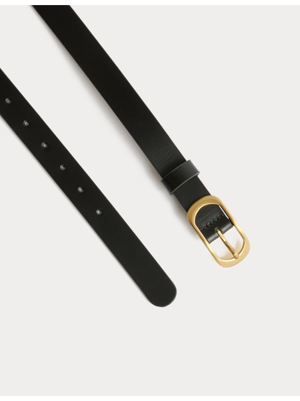 Marks & Spencer Kožený pásek do džínů Marks & Spencer černá