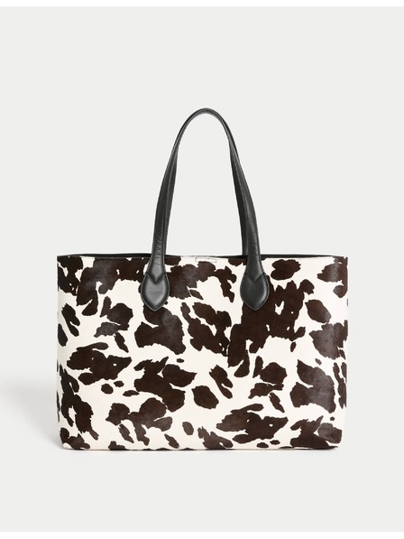 Marks & Spencer Kožená taška se zvířecím motivem Marks & Spencer béžová