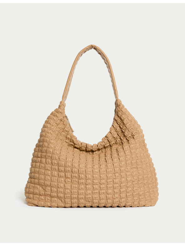 Marks & Spencer Prošívaná kabelka přes rameno Marks & Spencer hnědá