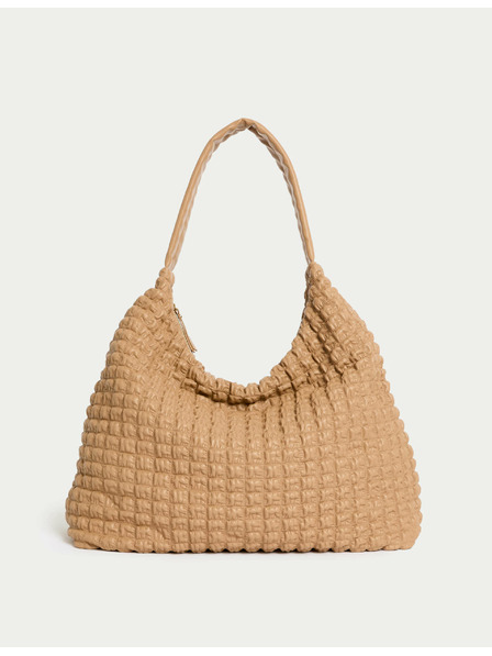 Marks & Spencer Prošívaná kabelka přes rameno Marks & Spencer hnědá