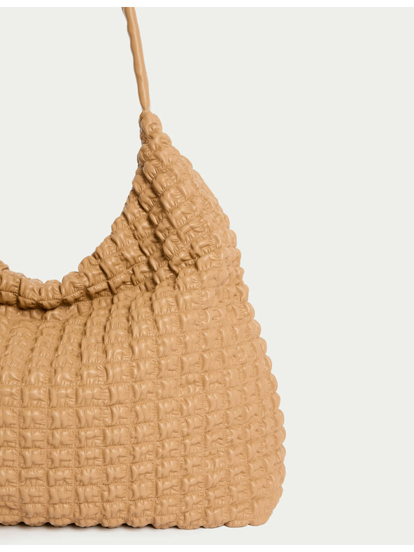 Marks & Spencer Prošívaná kabelka přes rameno Marks & Spencer hnědá