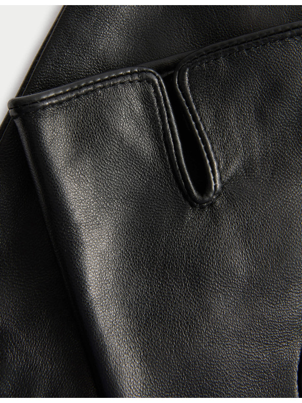 Marks & Spencer Kožené rukavice Marks & Spencer černá