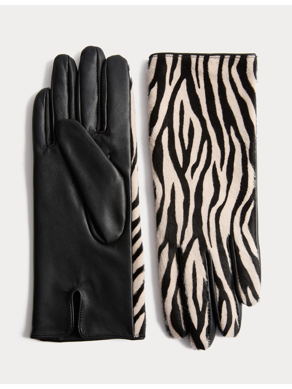 Marks & Spencer Kožené rukavice Marks & Spencer černá