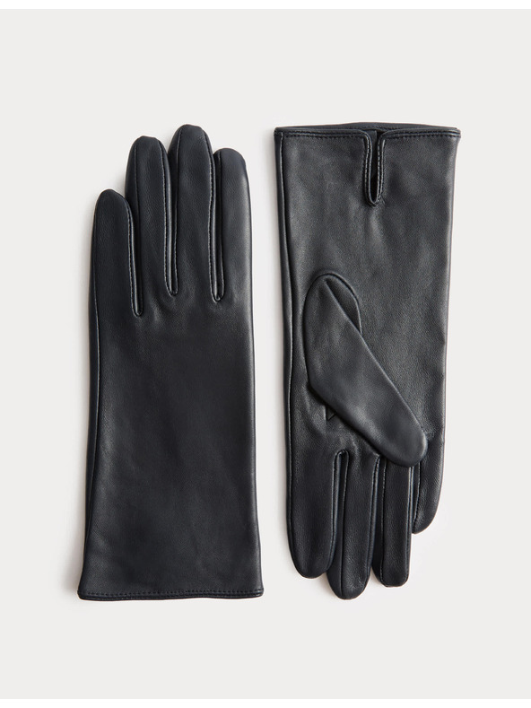 Marks & Spencer Kožené rukavice Marks & Spencer námořnická modrá