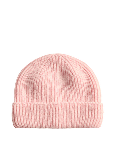 Marks & Spencer Žebrovaný čepice s čepicí Marks & Spencer růžová