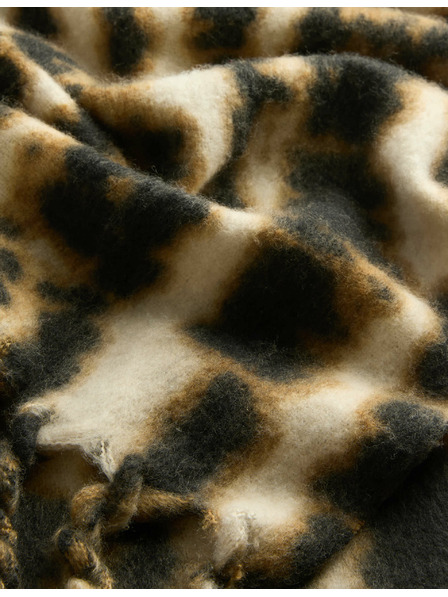 Marks & Spencer Potištěný kartáčovaný šátek Marks & Spencer hnědá