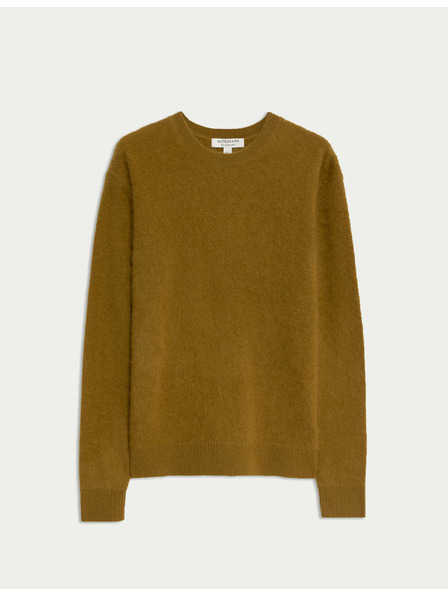 Marks & Spencer Svetr s kulatým výstřihem ze směsi česané vlny a kašmíru Marks & Spencer žlutá