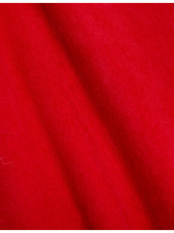 Marks & Spencer Pletený top s vysokým podílem vlny merino a kašmírem Marks & Spencer červená