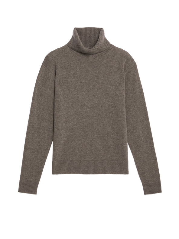 Marks & Spencer Svetr z čistého kašmíru s rolákovým límcem Marks & Spencer hnědá
