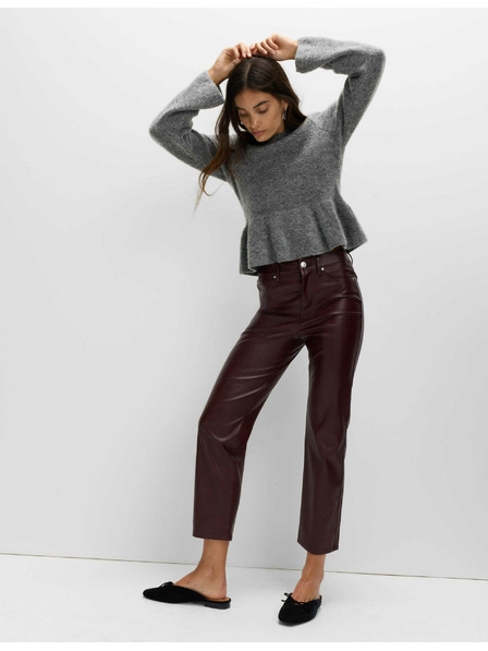 Marks & Spencer Volánový svetr ke krku s°vlnou Marks & Spencer šedá