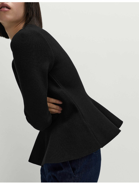 Marks & Spencer Pletený top s výstřihem ke krku, měkký na dotek Marks & Spencer černá