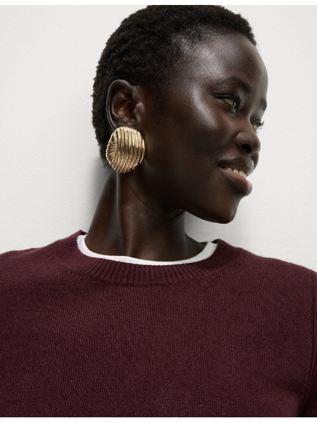 Marks & Spencer Mimořádně měkký svetr s výstřihem ke krku Marks & Spencer červená