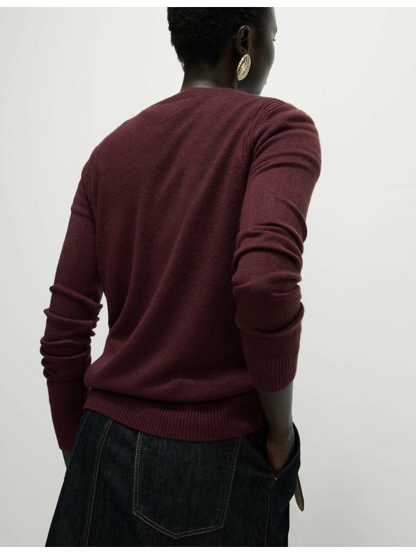 Marks & Spencer Mimořádně měkký svetr s výstřihem ke krku Marks & Spencer červená