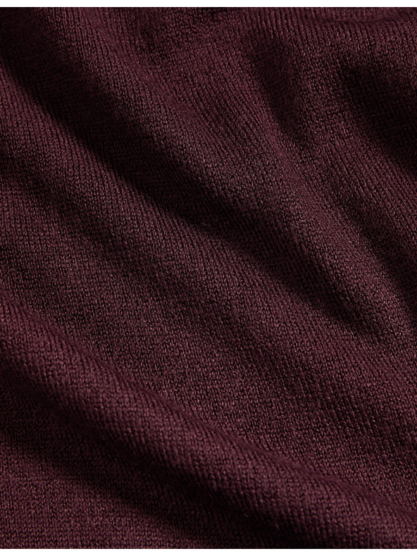 Marks & Spencer Mimořádně měkký svetr s výstřihem ke krku Marks & Spencer červená