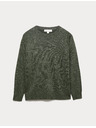 Marks & Spencer Třpytivý svetr Cashmilon s výstřihem ke krku Marks & Spencer zelená