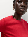Marks & Spencer Třpytivý svetr Cashmilon s výstřihem ke krku Marks & Spencer červená