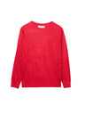 Marks & Spencer Třpytivý svetr Cashmilon s výstřihem ke krku Marks & Spencer červená