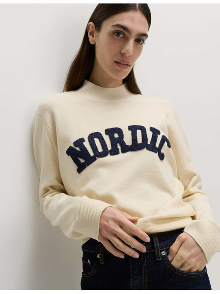 Marks & Spencer Svetr se stojáčkem s nápisem Marks & Spencer smetanová