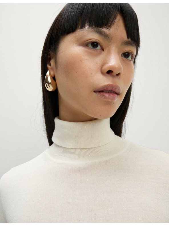 Marks & Spencer Svetr s rolákovým límcem ze 100% vlny Merino Marks & Spencer smetanová