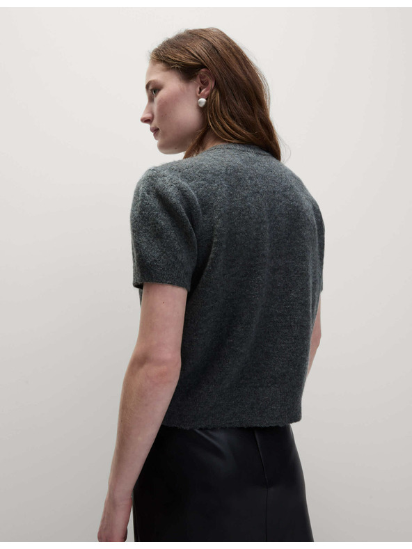 Marks & Spencer Zdobený zkrácený kardigan Marks & Spencer šedá