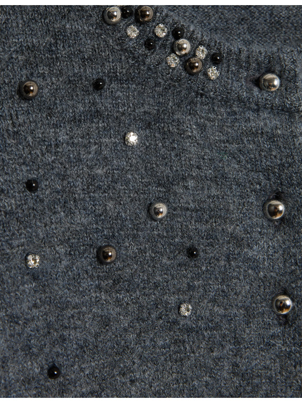 Marks & Spencer Zdobený zkrácený kardigan Marks & Spencer šedá