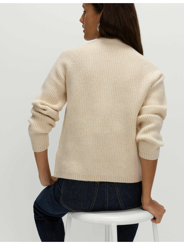 Marks & Spencer Texturovaný zdobený kardigan s knoflíky na přední straně Marks & Spencer smetanová