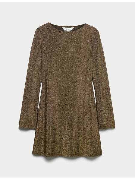 Marks & Spencer Splývavé šaty s metalickým vláknem Marks & Spencer zlatá