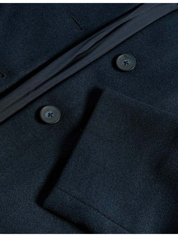 Marks & Spencer Krátká bunda bez límce Marks & Spencer námořnická modrá