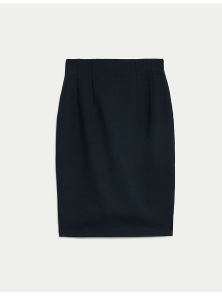 Marks & Spencer Žerzejová pouzdrová sukně ke kolenům Marks & Spencer námořnická modrá