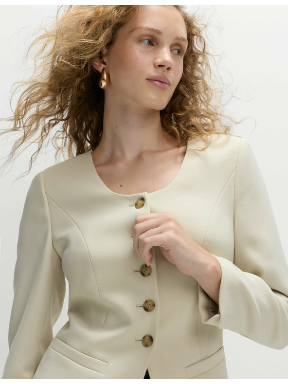 Marks & Spencer Zkrácená bunda Marks & Spencer smetanová