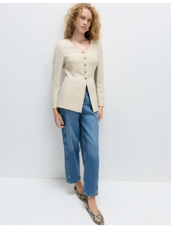 Marks & Spencer Zkrácená bunda Marks & Spencer smetanová