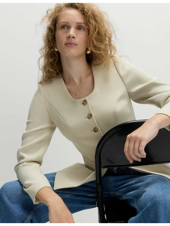 Marks & Spencer Zkrácená bunda Marks & Spencer smetanová