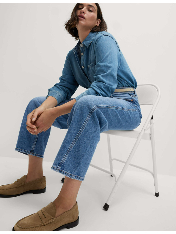 Marks & Spencer Modré dámské boyfriend džíny Marks & Spencer