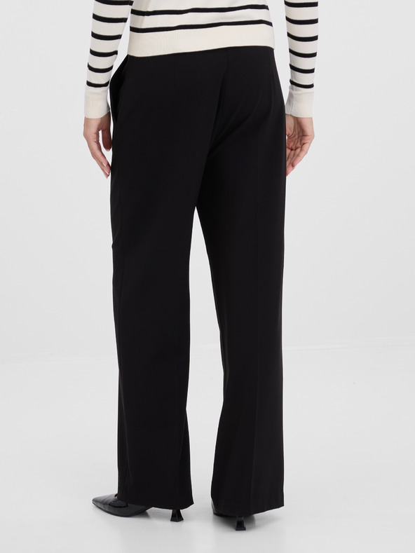 Orsay Černé dámské široké kalhoty ORSAY