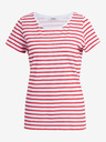 Orsay Bílo-červené dámské pruhované tričko ORSAY