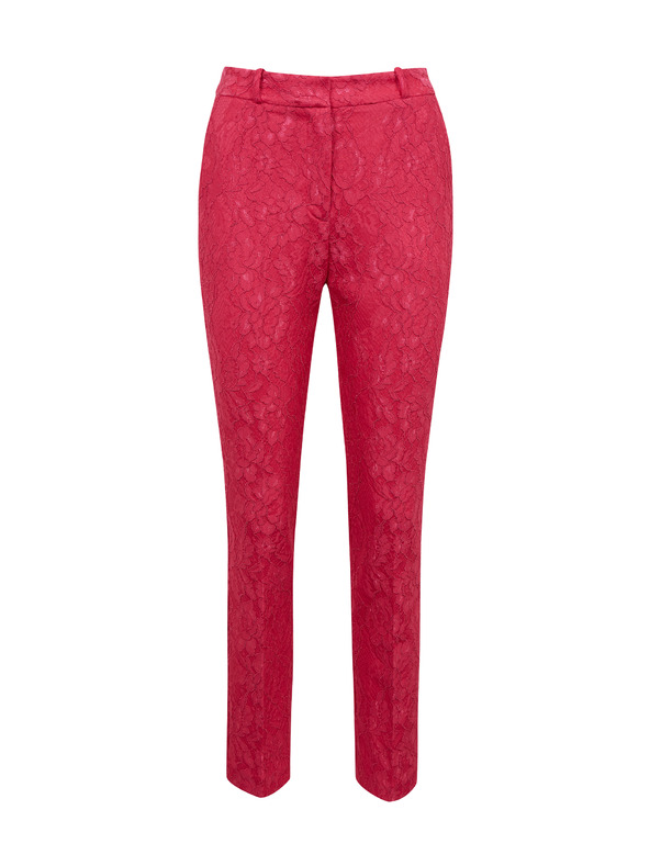 Orsay Růžové dámské vzorované zkrácené kalhoty ORSAY