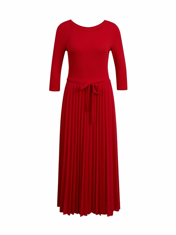 Orsay Červené dámské maxišaty ORSAY