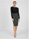 Orsay Bílo-černá dámská vzorovaná sukně ORSAY