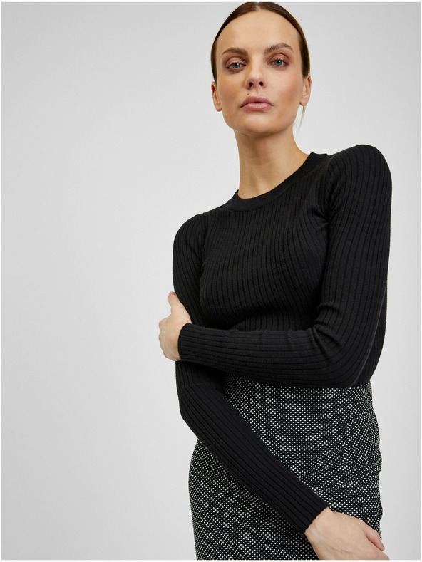 Orsay Bílo-černá dámská vzorovaná sukně ORSAY