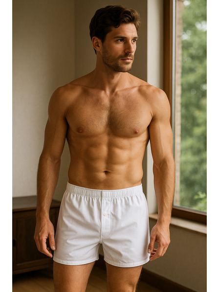 Celio Bílé pánské trenýrky Celio Jiwosolid