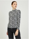 Orsay Bílo-černé dámské vzorované tričko ORSAY Paisy